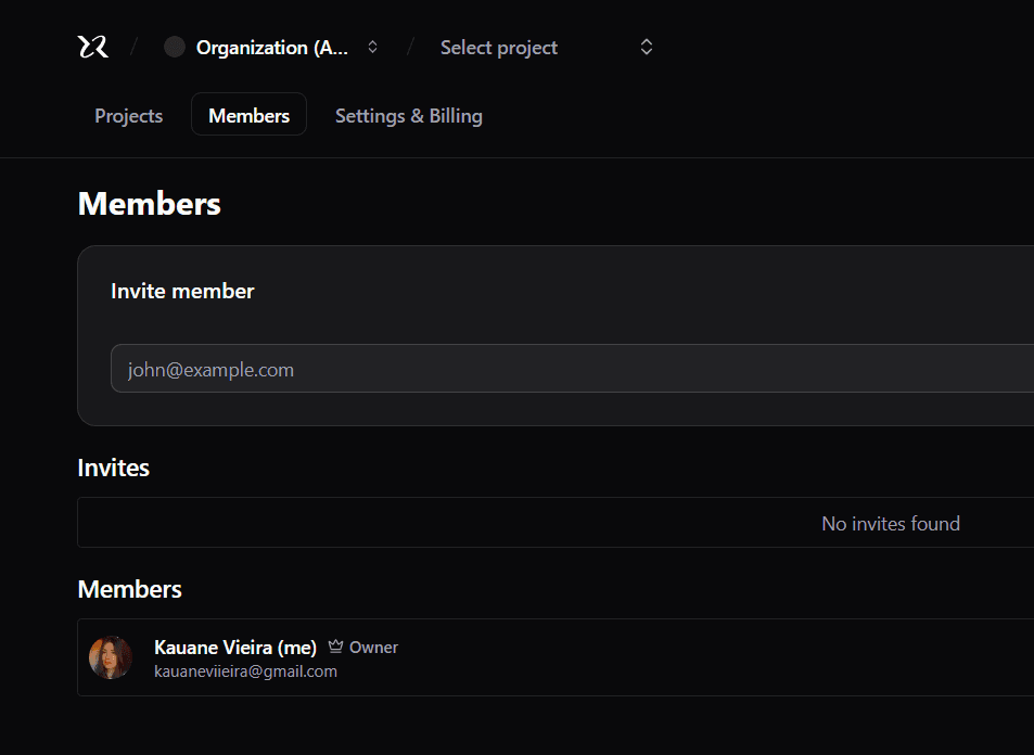 Interface Next.js SaaS + RBAC