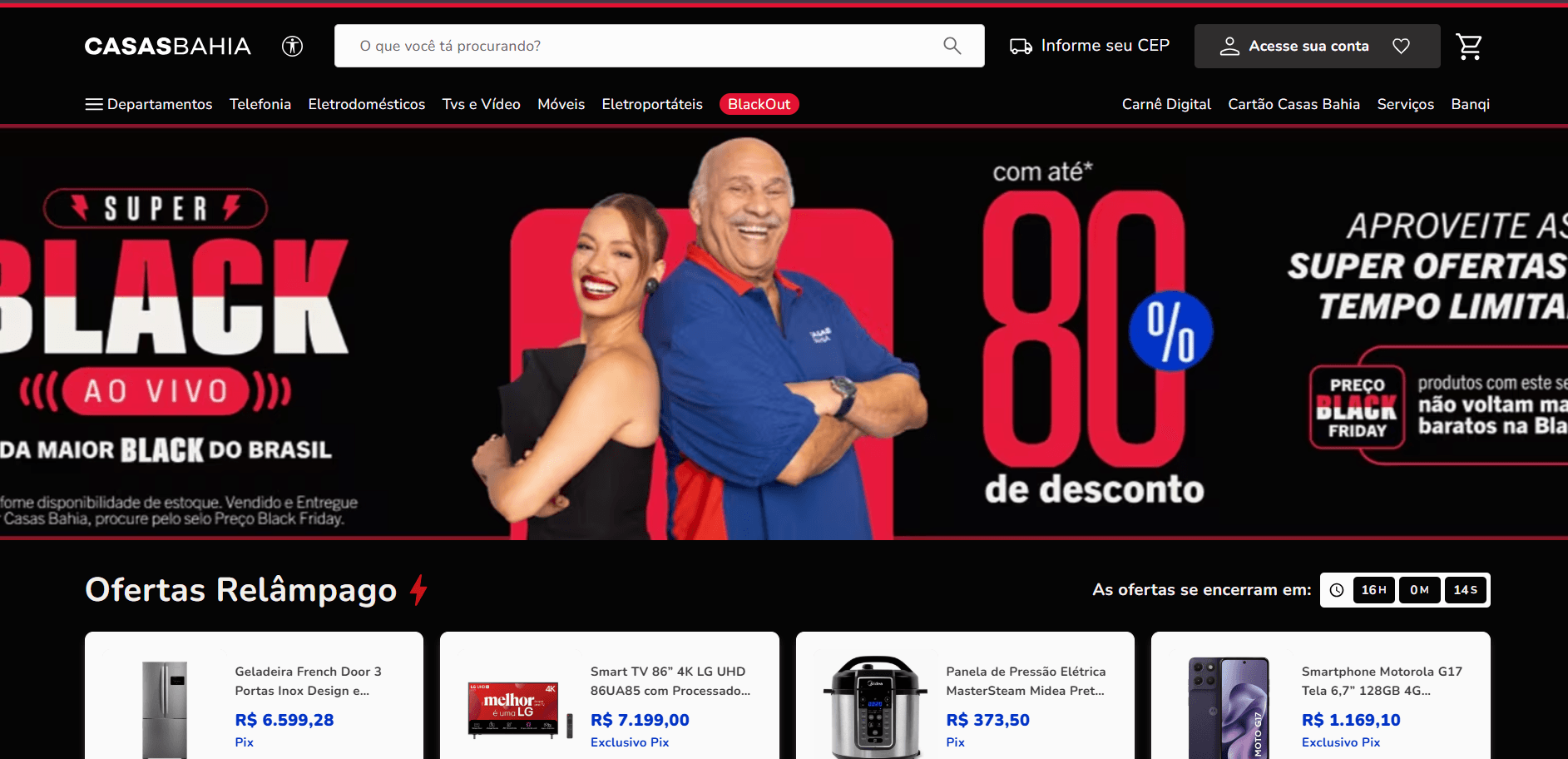Interface do Page Builder para landing pages dinâmicas