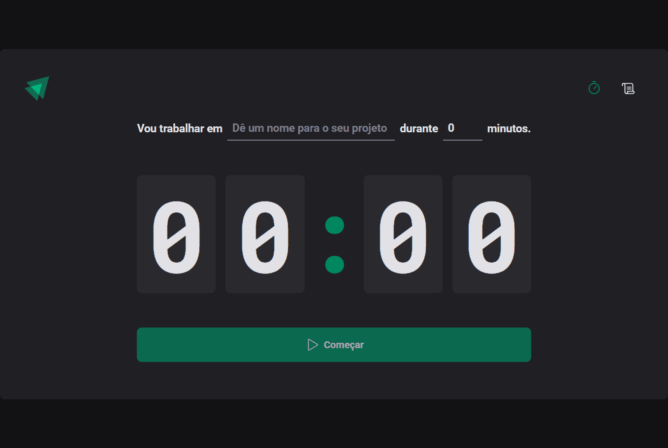 Interface Ignite Timer